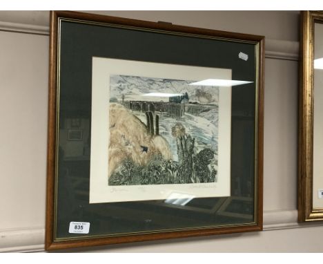 Robert R Greenhalf : Star Lock, colour print, limited edition, signed in pencil, 32 x 28 cm 