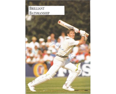 Cricket Graeme Hick signed 12x8 colour magazine photo. Graeme Ashley Hick MBE (born 23 May 1966) is a Zimbabwean-born former 