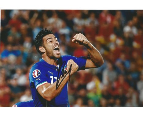 Football Giuseppe Rossi signed 12x8 colour photo pictured while playing for Italy. Giuseppe Rossi born 1 February 1987 is an 