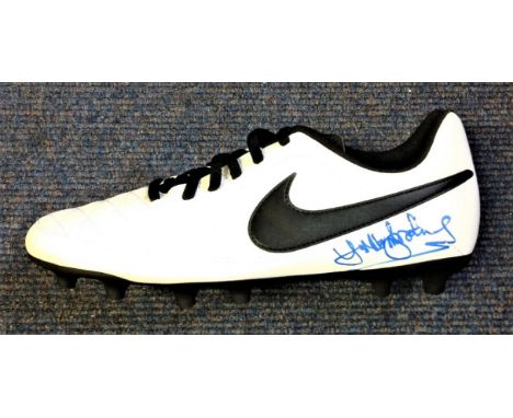 Football Sir Trevor Brooking signed Nike football boot, Sir Trevor David Brooking, CBE (born 2 October 1948) is a former Engl