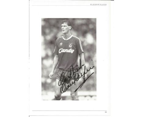 Football Gary Gillespie signed 12x8 black and white magazine photo pictured while playing for Liverpool. Good condition. All 