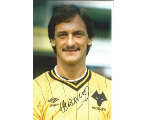 Football Kenny Hibbitt signed 12x8 colour photo pictured during his playing days with Wolverhampton Wanderers. Kenneth Hibbit