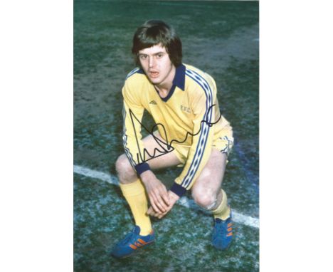 Football Duncan McKenzie signed 12x8 colour photo pictured during his playing days with Everton. Good condition. All autograp