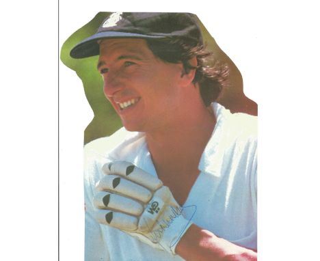Cricket Derek Randall signed 9x6 magazine colour magazine photo cutting. Derek William Randall (born 24 February 1951) is an 