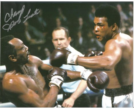 Boxing Bob Foster signed 10x8 photo. Robert Wayne "Bob" Foster (April 27, 1942 - November 21, 2015) was an American professio