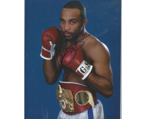 Boxing Buddy McGirt signed 10x8 photo. James Walter "Buddy" McGirt (born January 17, 1964) is an American former professional