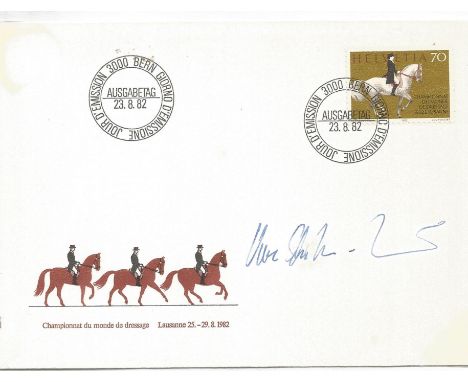 Olympics Uwe Schulten-Baumer signed envelope double PM Jour D'Emission 3000 Bern Giorno, Uwe Schulten-Baumer (14 January 1926