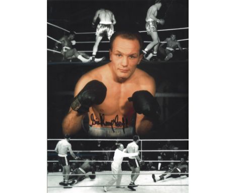 Boxing Sir Henry Cooper signed 16x12 photo. Sir Henry Cooper OBE KSG (3 May 1934 - 1 May 2011) [1] was a British heavyweight 