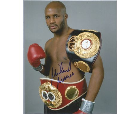 Boxing Michael Moorer signed 10x8 photo. Michael Lee Moorer (born November 12, 1967) is an American former professional boxer