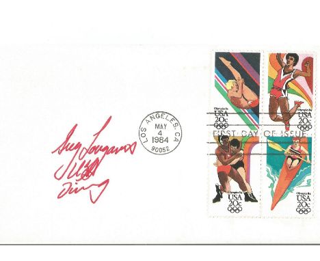 Olympics Greg Louganis signed FDC PM Los Angeles C. A May 4 1984 9052. Born January 29, 1960 is an American Olympic diver, LG