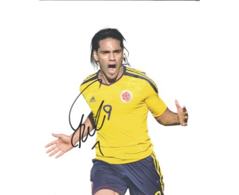 Football Radamel Falcao signed 12x8 colour photo pictured while playing for Columbia. Radamel Falcao García Zarate (10 Februa