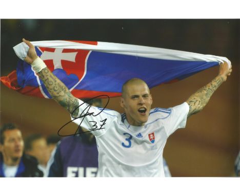 Football Martin Skirtel signed 12x8 colour photo pictured while playing for Slovakia. Martin Skrtel born 15 December 1984) is