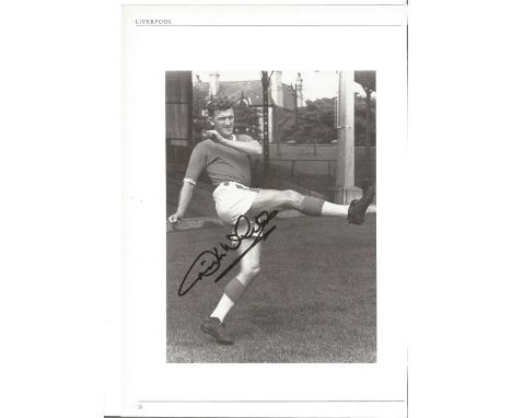 Football Dick White signed 12x8 black and white magazine photo pictured while playing for Liverpool. Good condition. All auto