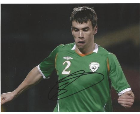 Football Seamus Coleman signed 10x8 colour photo pictured while in action for the Republic of Ireland. Seamus Coleman (born 1
