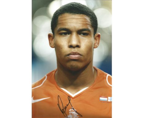 Football Nigel De Jong signed 12x8 colour photo pictured while playing for Holland. Nigel de Jong born 30 November 1984) is a