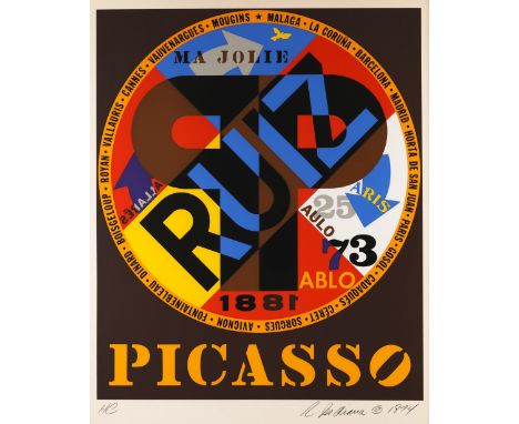 Robert Indiana, 'Picasso, from Hommage à Picasso', Farbserigraphie. HC ExemplarRobert Indiana, (1928-2018)1974Picasso, from H