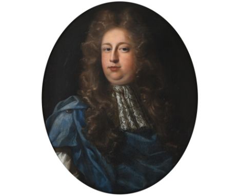 Follower of John Riley (18th century)  Portrait of Sir William Brownlow Bt., father of John, Viscount Tyrconnel, wearing an a