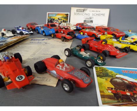 Scalextric - A collection of 20 unboxed Scalextric cars including # C-28 Alpine Renault A 310,  # C-74 Austin Healey 3000 ME,