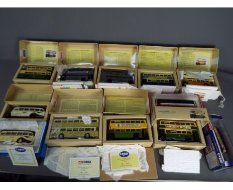 Corgi Classics, Corgi Original Omnibus - 12 boxed diecast model buses in different scales by Corgi. Lot includes Corgi Origin