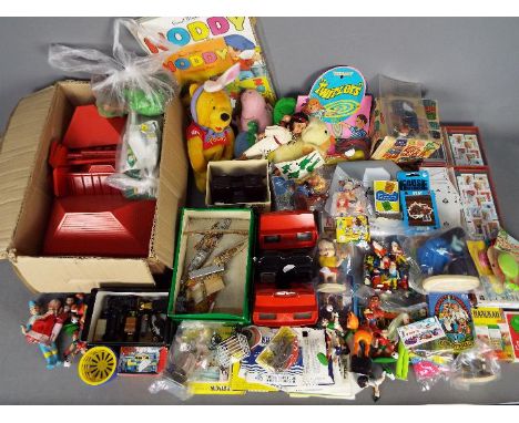 Bayko, Waddingtons, Viewmaster - A mixed lot of vintage children's games, plush toys, plastic figures, toys, playing cards, p