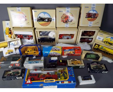 Corgi Classics, Vanguards, Lledo, Matchbox, Ertl - A collection of predominately boxed diecast model vehicles in various scal