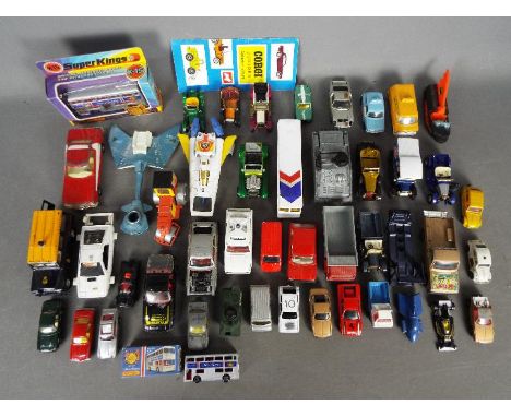 Dinky Toys, Matchbox, Corgi - A mainly unboxed group of diecast model vehicles in various scales. Lot includes a boxedMatchbo