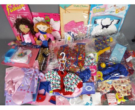 Chad Valley, Marks &amp; Spencer, Others - A large quantity of mainly carded dolls clothing and accessories, including Chad V