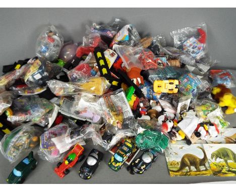 Mattel - McDonalds - A large collection of fast food toys including Hot Wheels vehicles , Thunderbirds vehicles and games. Th