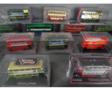 Corgi Original Omnibus, Oxford Diecast - A fleet of 17 diecast model buses in 1:76 scale predominately by Corgi Original Omni