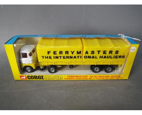 Corgi Toys - A boxed Corgi Toys #1147 Scammell Handyman MK.3 Tractor Unit &amp; Trailer 'Ferrymasters - The International Hau