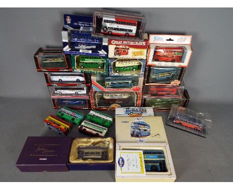 Corgi - EFE - Atlas - A lot of 18 boxed and 4 loose buses mostly in 1:76 scale includes  EFE # 29001 Birkenhead &amp; Distric