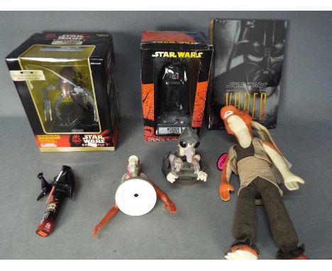 Tiger - Spearmark - Applause - A mixed lot of Star Wars toys including boxed Destroyer Droid room alarm, boxed Darth Vader ta