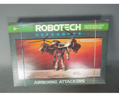 Revell - Boxed unmade Revell 1:72 scale Robotech Defenders Airborne Attackers model kit. The parts are all still sealed in th