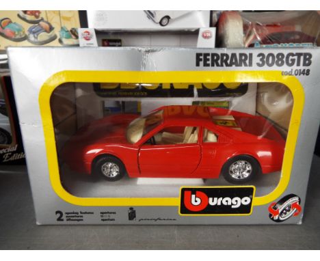 Maisto - Bburago - Polistil - A collection of 11 boxed diecast vehicles in various scales including, Bburago Lotus 97, Polist