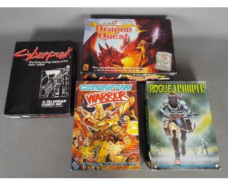 Games Workshop, R.Talsorian - Four boxed role playing / board games. Lot consists of Cyberpunk The Roleplaying game of the Da