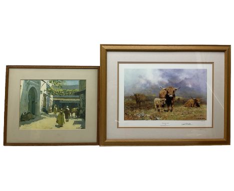 David Shepherd (British 1931-2017): 'Highland Mist', limited edition colour print signed in pencil together with colour print