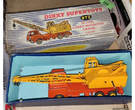 A Dinky Super Toys lorry mounted "Coles" 20 ton crane, No. 972, in original box 
