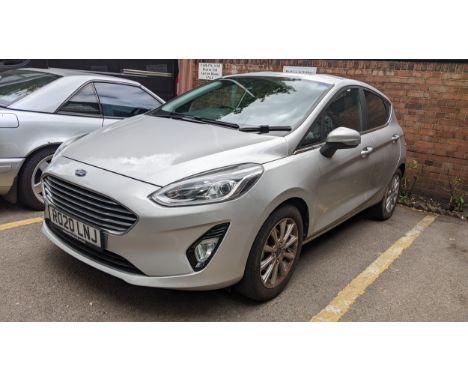 A Ford Fiesta Titanium 1.0 litre Turbo 5 door petrol hatchback, manual, 1 former keeper, Mot expiry date 12.01.2025, approx m