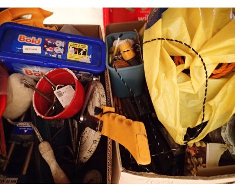 Two boxes of garage tools, clamps, screwdrivers, drills etc. Not available for in-house P&amp;P, contact Paul O'Hea at Mailbo