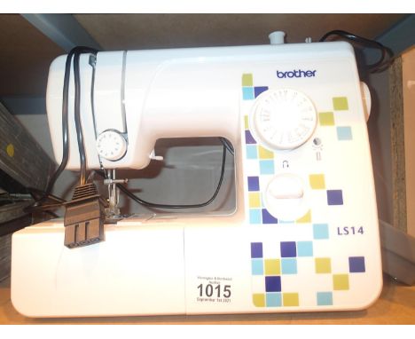 Brother LS14 compact free arm sewing machine. Not available for in-house P&amp;P, contact Paul O'Hea at Mailboxes on 01925 65
