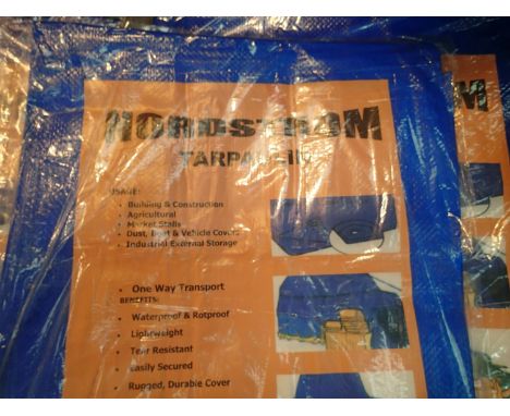 Two Nordstrom tarpaulin, 9ft x 6ft. P&amp;P Group 2 (£18+VAT for the first lot and £3+VAT for subsequent lots) 
