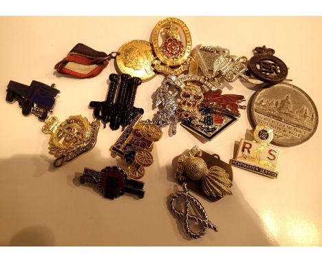 Military badges to include Royal commutative medals. P&amp;P Group 1 (£14+VAT for the first lot and £1+VAT for subsequent lot