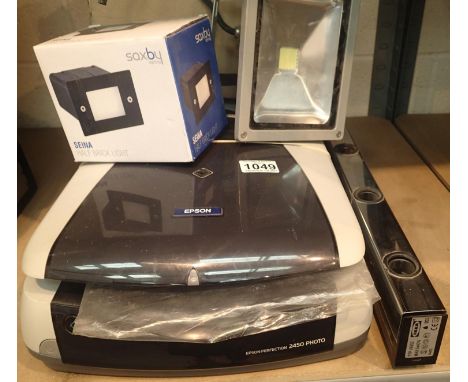 Epson perfection 2450 photo flat bed scanner for prints, transparencies and negatives with box of mixed lighting. Not availab