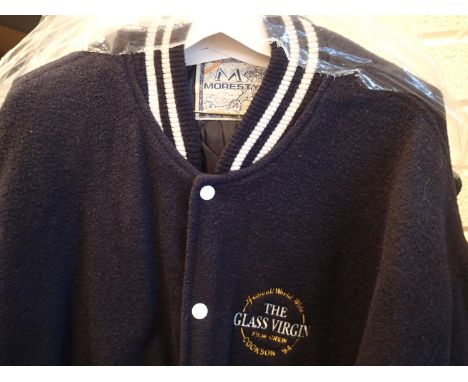 Film crew bomber jacket for the Glass Virgin and a fleece gilet for The Secret, both size XL. P&amp;P Group 2 (£18+VAT for th