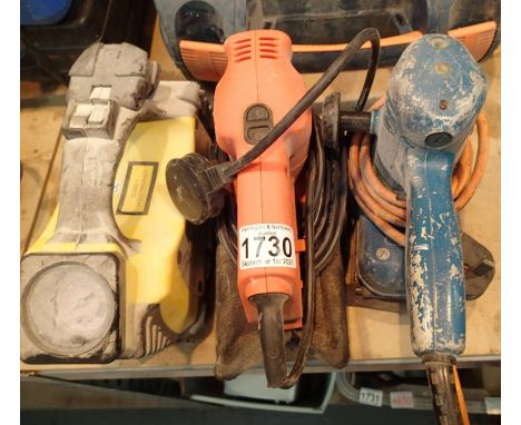 Black &amp; Decker wood sander, detailed sander and small 12v compressor. Not available for in-house P&amp;P, contact Paul O'