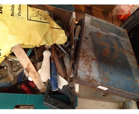 Box of tools and fittings. Not available for in-house P&amp;P, contact Paul O'Hea at Mailboxes on 01925 659133 