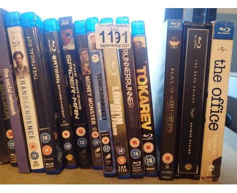 Twelve various Blu-ray films and three Blu-ray box sets including Batman. P&amp;P Group 1 (£14+VAT for the first lot and £1+V