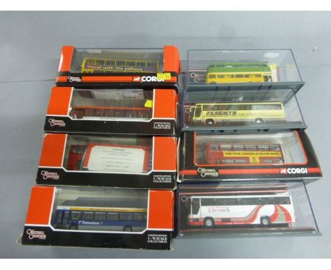 Eight boxed Corgi Limited Edition The Original Omnibus Company diecast vehicles 1:76 scale to include; OM41207,OM41205,OM4290