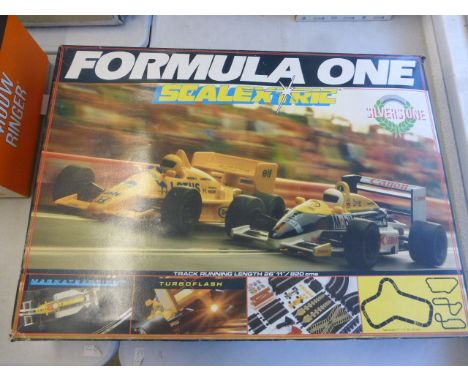 Boxed Scalextric Formula 1 F1 Silverstone with both cars
