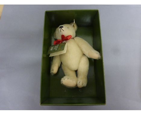 A Steiff limited edition musical bear retailed by Harrods, boxed 